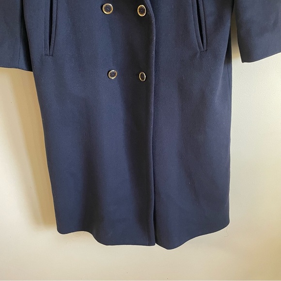 100% Wool Navy Coat - Picture 5 of 11
